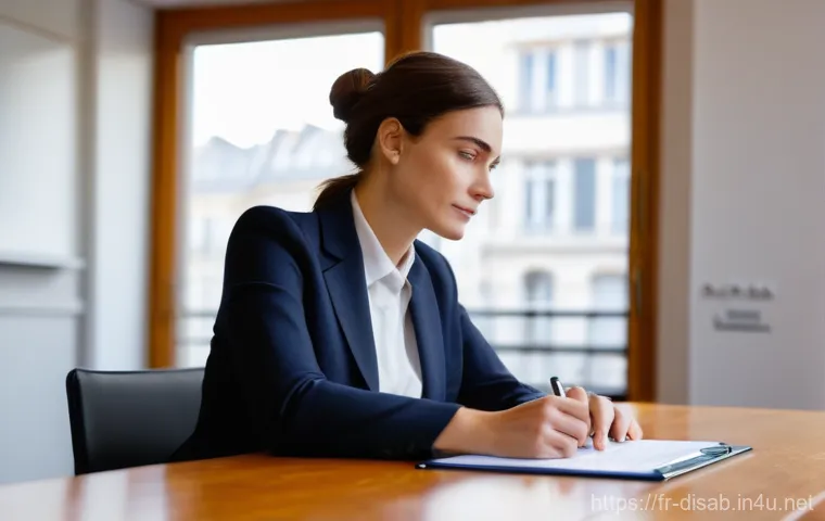 장애인재활상담사 중점과목 소개 - **Prompt:** A compassionate French Professional Integration Counselor, a woman in her late 30s with ...