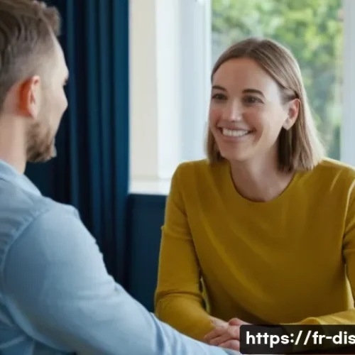 장애인재활상담사 직업 만족도 - **Image Prompt: Empathetic Connection in Rehabilitation**
    "A candid, well-lit portrait of a comp...